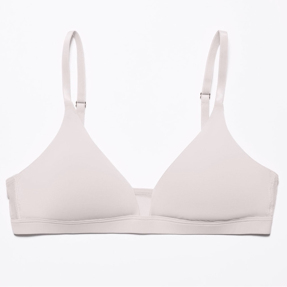 PEPPER | XS SOFT MESH WIRELESS SCOOP BRA LILAC LIGHT GRAY